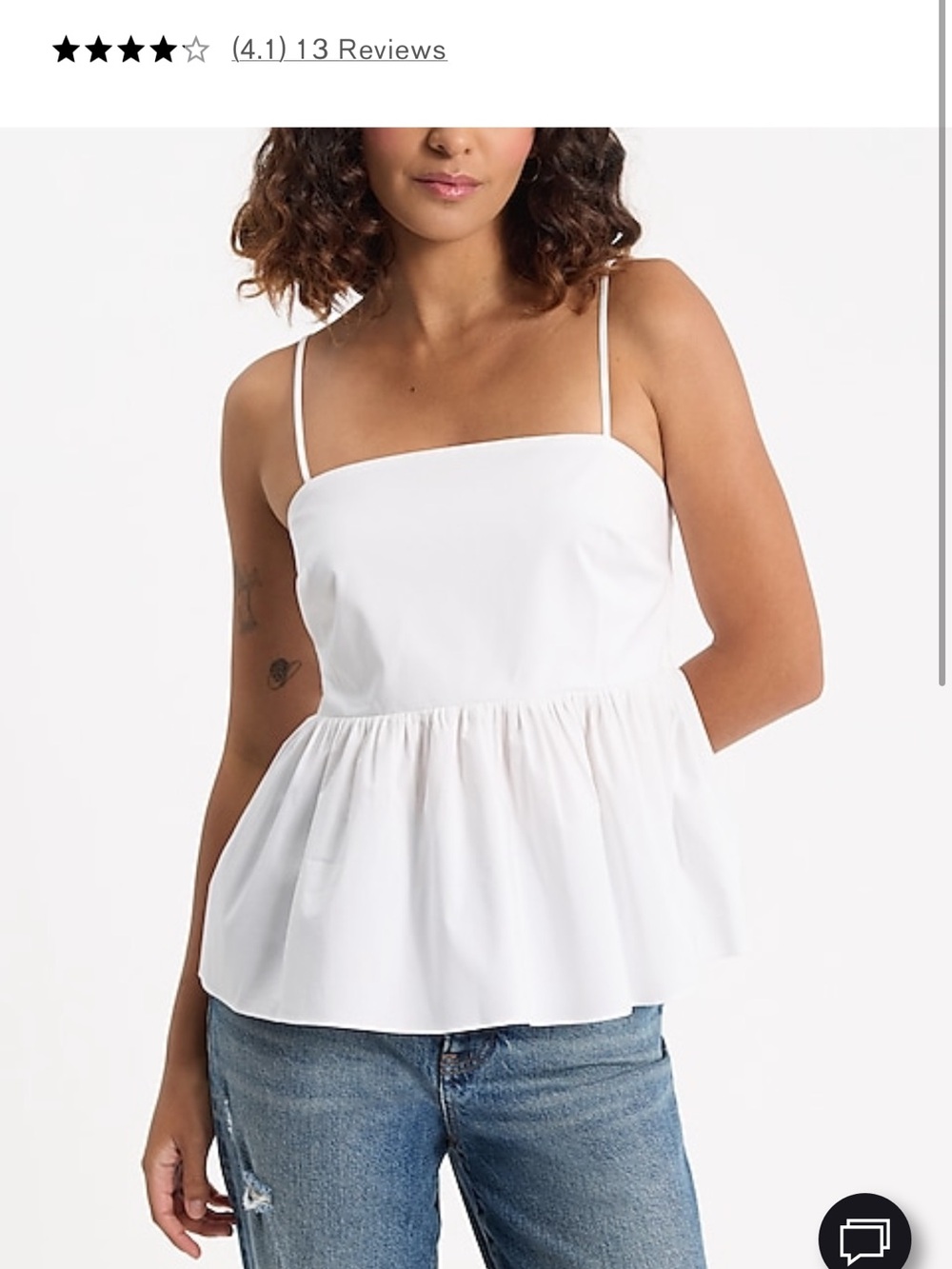 Express - Both Black and White Peplum Camisole with Thin Straps